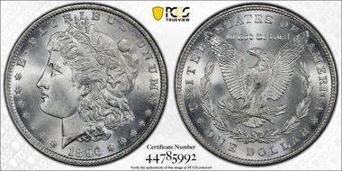 1896 $1 MS66+