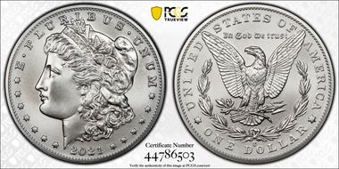 2021-O Privy $1 Morgan Dollar 100th Anniversary MS69