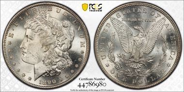 1890-S $1 MS65