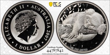 2007-P $1 Koala Ag SP69