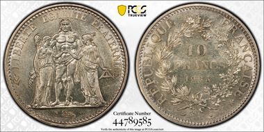 1965 10 Fr Gad-813 F-364 MS63