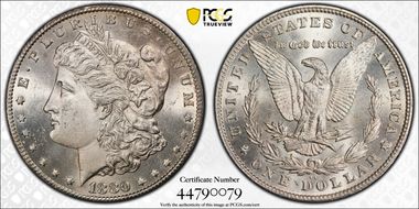 1880-CC $1 8/High 7 MS64
