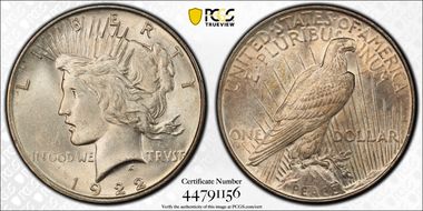 1922 $1 MS63