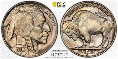 1938-D 5C Buffalo MS65