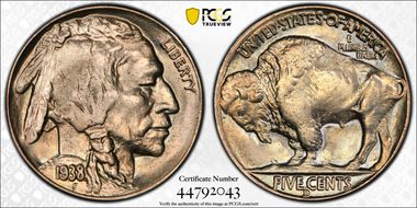 1938-D 5C Buffalo MS66