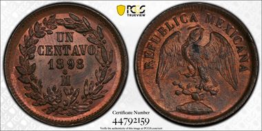 1898-Mo 1C KM-393 MS64RB
