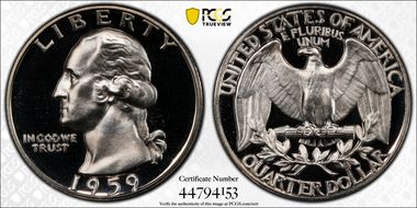 1959 25C PR69DCAM