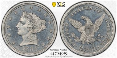 1885 $2.50 J-1752 PR65+ CAM