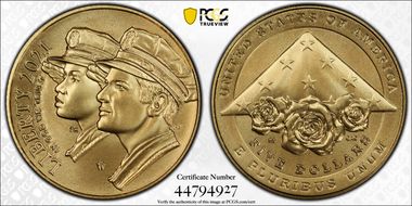 2021-W $5 Nat'l Law Enforcement Mem. MS70