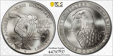 1983-P $1 Olympic MS69