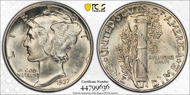 1937 10C MS66