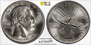 2022-P 25C Maya Angelou First Strike MS65