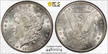 1892-CC $1 MS63
