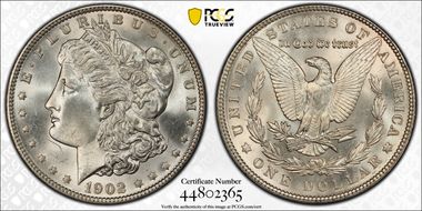 1902 $1 MS65