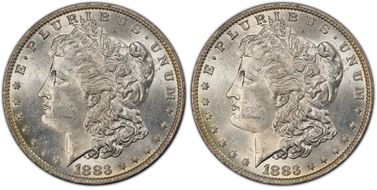 1883-O $1 MS62