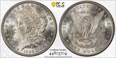 1884-O $1 MS62