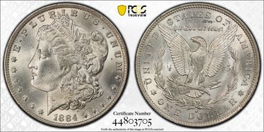 1884-O $1 MS64