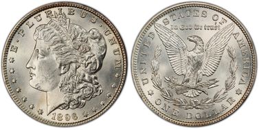 1896 $1 MS63