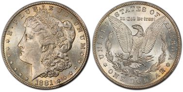 1881-S $1 MS63