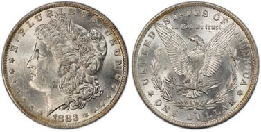 1883-O $1 MS63