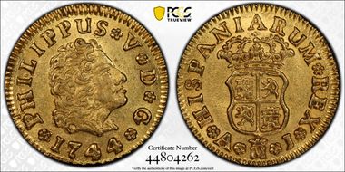 1744-M AJ 1/2 Esc Calico-1637 MS63