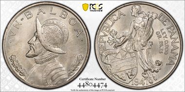 1947 Balboa KM-13  Ag MS64
