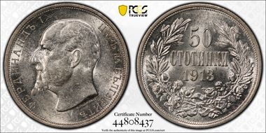 1913 50 St KM-30  Ag MS62