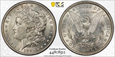 1881-O $1 AU55