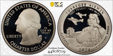 2021-S 25C Tuskegee Airmen NP PR69DCAM