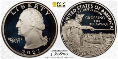 2021-S 25C Crossing the Delaware PR69DCAM