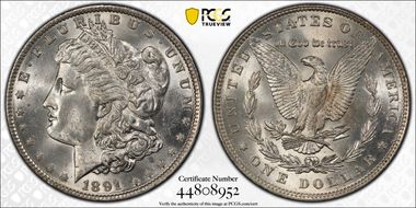 1891 $1 MS62