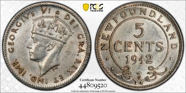 1942-C 5C AU58