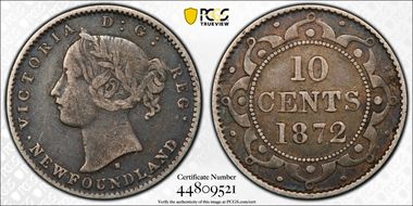 1872-H 10C VF30