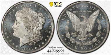 1883-O $1 MS66DMPL