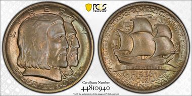 1936 50C Long Island MS65