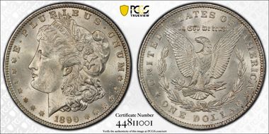 1890 $1 MS63