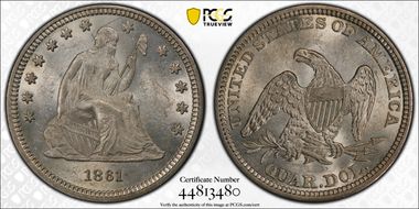 1861 25C MS61