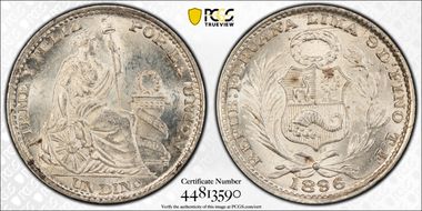 1896-TF Dinero KM-204.2 MS63