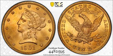 1901 $10 MS64+