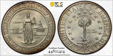 1936-S 50C Columbia MS67