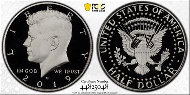 2019-S 50C Silver PR69DCAM