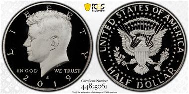 2019-S 50C Silver PR69DCAM