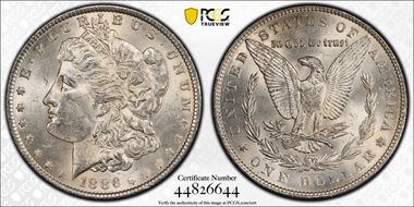1886 $1 MS62