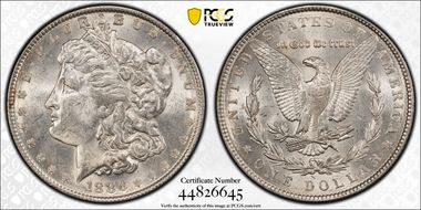 1886 $1 MS62
