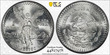 1982-Mo Onza Libertad Ag MS65