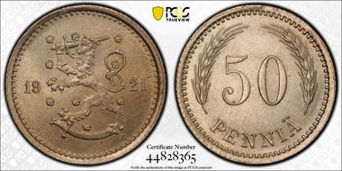 1921 H 50 Pen MS65