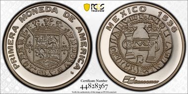 (1992)LR Medal 1536 1st Money in America Bancomer Ag SP68