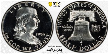 1955 50C PR67CAM