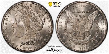 1884-CC $1 MS62