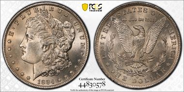 1884-O $1 MS62